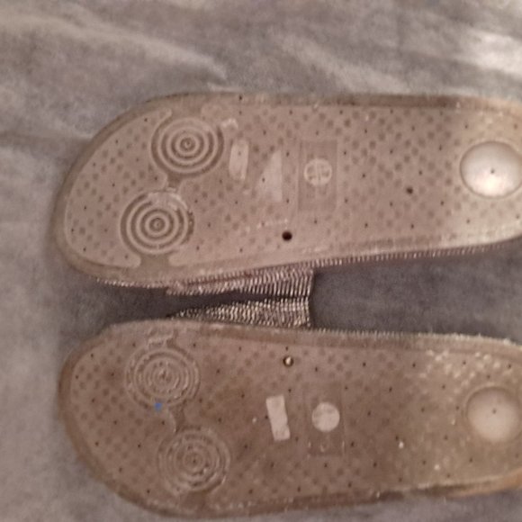 Silver Rhinestone Sandals - Picture 5 of 7